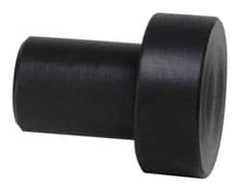 Gibraltar - 3/4" OAL, 1/4" Head Height, 5/8" OD, Hardened Steel, Ground, Press Fit Rest Button - Black Oxide Coating, 3/8" Pin Diam, 1/2" Long Pin - A1 Tooling