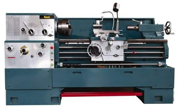 Enco - 18" Swing, 80" Between Centers, 230/460 Volt, Triple Phase Engine Lathe - 7MT Taper, 7-1/2 hp, 25 to 1,800 RPM, 3-1/8" Bore Diam, 40" Deep x 48-7/8" High x 136-1/8" Long - A1 Tooling