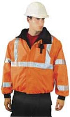 OccuNomix - Size XL General Purpose & High Visibility Jacket - Orange, Polyester, Zipper, Snaps Closure, 43 to 46" Chest - A1 Tooling