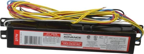 Philips Advance - 2 Lamp, 277 Volt, 0.14 to 0.25 Amp, 0 to 39 Watt, Programmed Start, Electronic, Dimmable Fluorescent Ballast - 1.00/0.05, 1.05/0.05 Ballast Factor, T8, T8/U Lamp - A1 Tooling