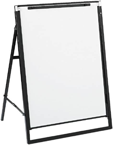 Quartet - 36" High x 24" Wide Erasable Melamine Marker Boards - Steel Frame, 30-1/2" Deep, Includes One Quartet Dry-Erase Marker - A1 Tooling