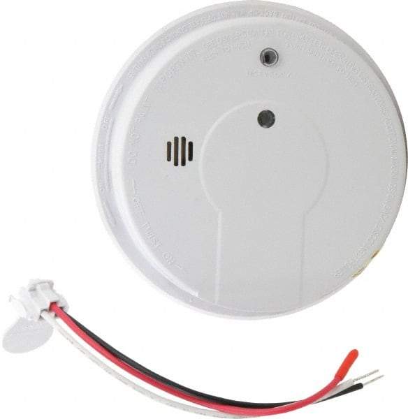 Kidde - 5.6 Inch Diameter, AC Wire In 120 Volt Smoke Alarm - 85 dB Decibel Rating, 9V Battery Included, Wall or Indicating Light, Tamper Resistant, Interconnectable - A1 Tooling