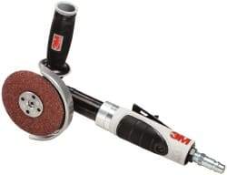 3M - 4" Wheel Diam, 12,000 RPM, Pneumatic Angle & Disc Grinder - 3/8-24 Spindle, 35 CFM - A1 Tooling