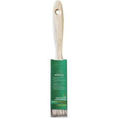 Krylon - 7/16" Flat White China Bristle Trim Brush - 1" Bristle Length, 2-1/4" Wood Beavertail Handle - A1 Tooling