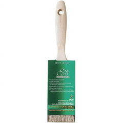 Krylon - 9/16" Flat White China Bristle Trim Brush - 2" Bristle Length, 2-3/4" Wood Beavertail Handle - A1 Tooling