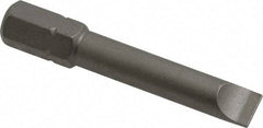 Wera - 7/32" x 0.034" Blade, 1/4" Drive Slotted Screwdriver Bit - 1-17/32" OAL - A1 Tooling