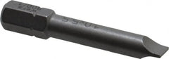 Wera - 7/32" x 0.04" Blade, 1/4" Drive Slotted Screwdriver Bit - 1-17/32" OAL - A1 Tooling