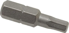 Wera - 4mm Hex Screwdriver Bit - 1/4" Drive, 1" OAL - A1 Tooling