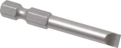 Wera - 7/32" Slotted Screwdriver Bit - 1/4" Hex Drive, 2" OAL - A1 Tooling