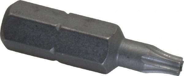 Wera - 1/4" Drive T10 Tamperproof Torx Screwdriver Bit - 1" OAL - A1 Tooling