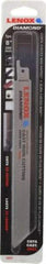 Lenox - 8" Long x 3/4" Thick, Bi-Metal Reciprocating Saw Blade - Straight Profile, Continuous Edge - A1 Tooling