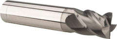 Accupro - 1/2", 5/8" LOC, 1/2" Shank Diam, 2-1/2" OAL, 4 Flute, Solid Carbide Square End Mill - Single End, nACRo Finish, Spiral Flute, 40° Helix, Centercutting, Right Hand Cut, Right Hand Flute - A1 Tooling