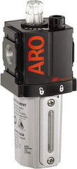 ARO/Ingersoll-Rand - 1/4" NPT, 250 Max psi Compact Modular Lubricator - Metal Bowl with Sight Glass, Aluminum Body, 51 CFM, 175°F Max Temp, 2.2" Long x 2.24" Wide x 5.99" High - A1 Tooling