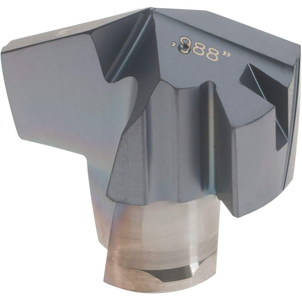 Iscar - Series ICM, 0.988" Diam Grade IC908 140° Replaceable Drill Tip - Carbide, TiAlN Finish, 25 Seat Size, Through Coolant - A1 Tooling