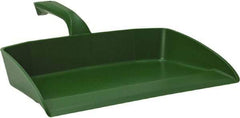 Vikan - 12-1/2" Wide Handheld Dustpan - Plastic Body, 4-1/2" Handle, Green - A1 Tooling