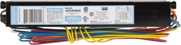 Philips Advance - 3 or 4 Lamp, 120-277 Volt, 0.45 to 0.94 Amp, 0 to 39, 40 to 79 Watt, Instant Start, Electronic, Nondimmable Fluorescent Ballast - 0.88, 0.91, 0.93, 0.97, 1.00, 1.01, 1.03 Ballast Factor, T8 Lamp - A1 Tooling