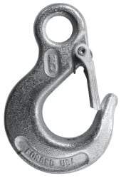 CM - 3,900 Lb Capacity, Chain Grade 43, Steel Eye Hook - 0.81" Hook Throat, 2.7" Reach, 0.69" Eye ID, 5/16" Chain Diam, 3.98" OAL, Heat Treated - A1 Tooling