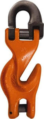 CM - 3/8 Inch Chain Diameter, Grade 100 Clevis Hook - 8,800 Lbs. Load Capacity, 1.16 Inch Inside Diameter, 0.31 Inch Pin Diameter, 0.47 Inch Hook Throat, 7.61 Inch Overall Length, 2.74 Inch Hook Width - A1 Tooling