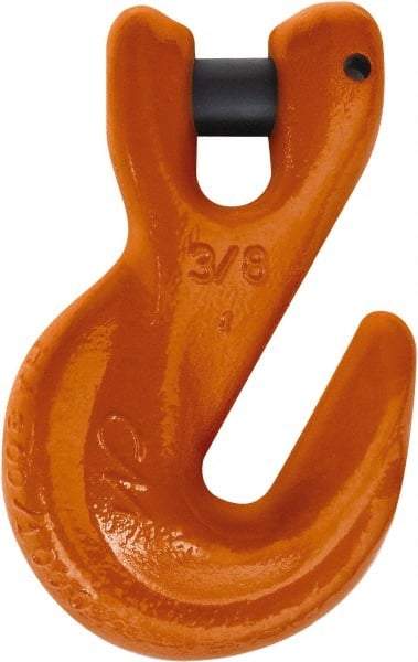 CM - 1/2 Inch Chain Diameter, Grade 100 Clevis Hook - 15,000 Lbs. Load Capacity, 0.65 Inch Inside Diameter, 0.63 Inch Pin Diameter, 0.65 Inch Hook Throat, 5.27 Inch Overall Length, 3.32 Inch Hook Width - A1 Tooling