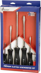 Ability One - 6 Piece Slotted Screwdriver Set - Bit Sizes: Philips #1 to #3 - A1 Tooling