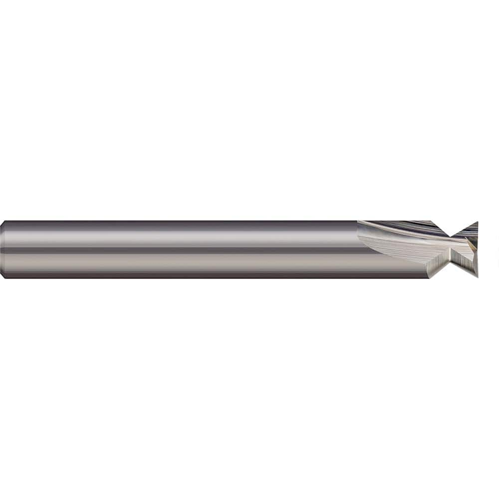 Harvey Tool - 6° 1/8" Cut Diam, 1/4" Cut Width, Solid Carbide Dovetail Cutter - Exact Industrial Supply