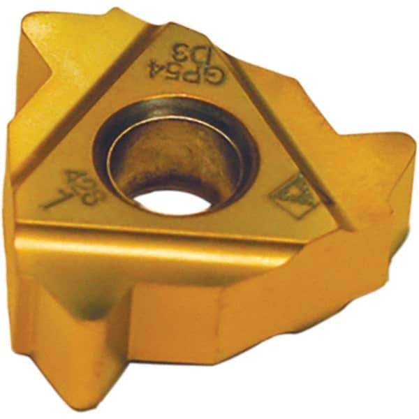 Tool-Flo - LDS54 Internal/External 4 API Rotary Shoulder Connections Laydown Threading Insert - Grade AC22F, AlTiN Coated Carbide - A1 Tooling