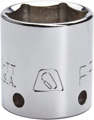 Proto - 5/16", 3/8" Drive, Standard Hand Socket - 12 Points, 1-3/32" OAL, Steel, Chrome Finish - A1 Tooling