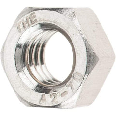 Value Collection - M6x1.00 Stainless Steel Right Hand Hex Nut - 10mm Across Flats, 5mm High, Uncoated - A1 Tooling