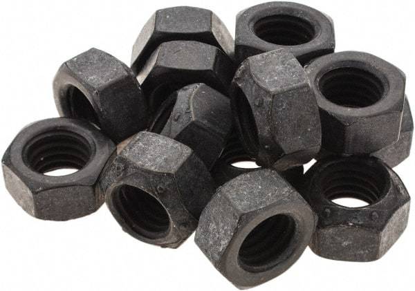 Made in USA - 1/2-13 UNC Grade L9 Hex Lock Nut with Distorted Thread - 3/4" Width Across Flats, Uncoated with Wax Finish - A1 Tooling