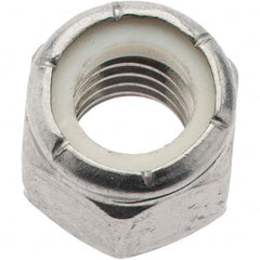 Value Collection - 3/8-16 UNC 18-8 Hex Lock Nut with Nylon Insert - 9/16" Width Across Flats, 15/32" High - A1 Tooling