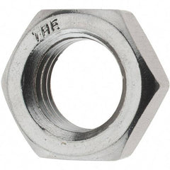 Value Collection - 7/8-9 UNC Stainless Steel Right Hand Hex Jam Nut - 1-5/16" Across Flats, 31/64" High, Uncoated - A1 Tooling