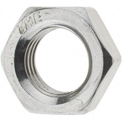 Value Collection - 3/8-24 UNF Stainless Steel Right Hand Hex Jam Nut - 9/16" Across Flats, 7/32" High, Uncoated - A1 Tooling