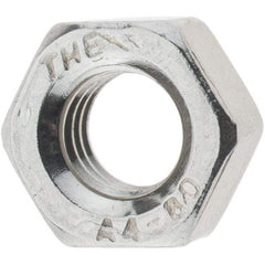 Value Collection - M6x1.00 Metric Coarse Stainless Steel Right Hand Hex Nut - 10mm Across Flats, 5mm High, Uncoated - A1 Tooling