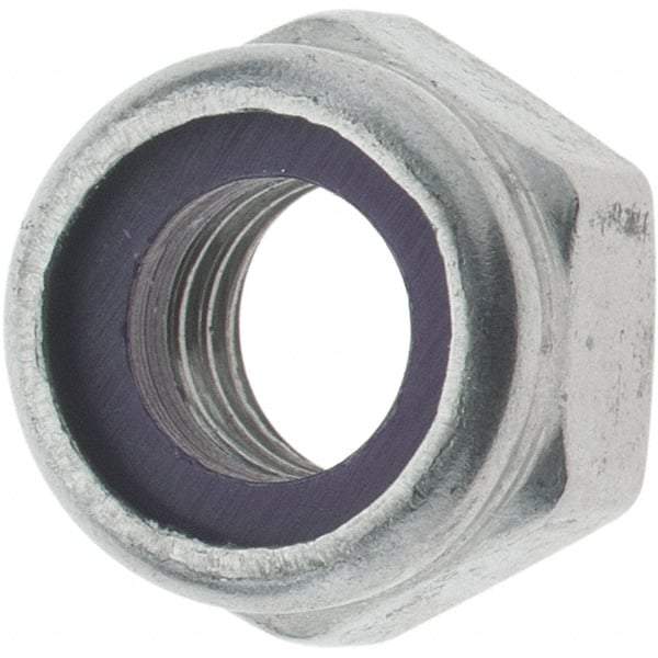 Value Collection - 5/16-18 UNC 18-8 Hex Lock Nut with Nylon Insert - 1/2" Width Across Flats, 23/64" High - A1 Tooling