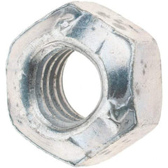 Made in USA - M6x1.00 Metric Coarse Grade 12 Hex Lock Nut with Distorted Thread - 6mm High, Cadmium Dicromate Finish - A1 Tooling