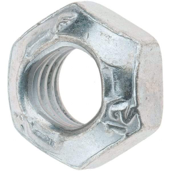 Made in USA - M8x1.25 Metric Coarse Grade 12 Hex Lock Nut with Distorted Thread - 8mm High, Cadmium Dicromate Finish - A1 Tooling