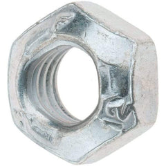 Made in USA - M8x1.25 Metric Coarse Grade 12 Hex Lock Nut with Distorted Thread - 8mm High, Cadmium Dicromate Finish - A1 Tooling