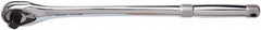 Proto - 1/2" Drive Pear Head Tethered Ratchet - Full Polish Chrome Finish, 15" OAL, 45 Gear Teeth, Long Handle - A1 Tooling