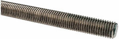 Made in USA - 3/4-10 UNC (Coarse), 3' Long, Stainless Steel Threaded Rod - Right Hand Thread - A1 Tooling