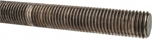 Made in USA - 7/8-9 UNC (Coarse), 3' Long, Stainless Steel Threaded Rod - Right Hand Thread - A1 Tooling