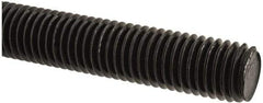 Value Collection - 5/8-11 UNC (Coarse), 6' Long, Medium Carbon Steel Threaded Rod - Black Oxide Finish, Right Hand Thread - A1 Tooling