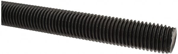 Value Collection - 3/4-10 UNC (Coarse), 6' Long, Medium Carbon Steel Threaded Rod - Black Oxide Finish, Right Hand Thread - A1 Tooling