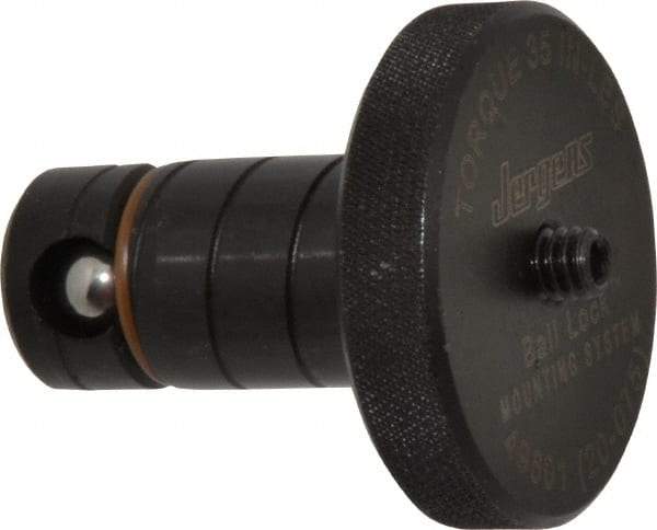 Jergens - 20mm Diam Ball Lock Modular Fixturing Shank - 1.53" Shank Length, 1-3/4" Head Diam, Compatible with 3/4" Thick Plate, 3,000 Lb Max Holding Force, 1/8 Key Size, Steel - A1 Tooling