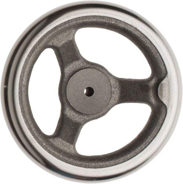 Made in USA - 6", Offset Handwheel - 1-3/8" Hub, Cast Iron, Plain Finish - A1 Tooling