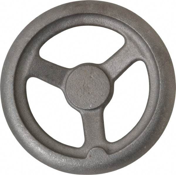 Made in USA - 7", Offset Handwheel - 1-5/8" Hub, Cast Iron, Plain Finish - A1 Tooling