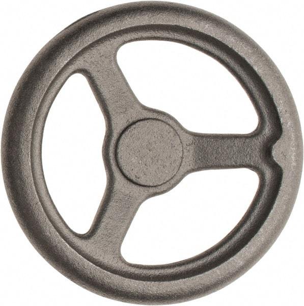 Made in USA - 8", Offset Handwheel - 1-3/4" Hub, Cast Iron, Plain Finish - A1 Tooling