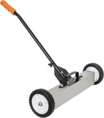 Shields Magnetics - 24" Long Push Magnetic Sweeper with Wheels - 6-13/16" Wide x 13" High x 48" Long, 7" Wheel Diam, 3/4 to 1-1/2" Clearance - A1 Tooling