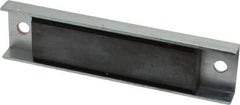 Eclipse - 45 Max Pull Force Lb, 5-1/2" Long x 1-3/8" Wide x 1/2" Thick, Rectangular Channel, Ceramic Fixture Magnet - 212°F Max Operating Temp, 0.01" Mounting Hole Diam, Stainless Steel Housing - A1 Tooling