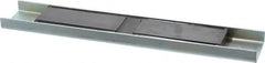 Eclipse - 45 Max Pull Force Lb, 12" Long x 2" Wide x 5/8" Thick, Rectangular Channel, Ceramic Fixture Magnet - 212°F Max Operating Temp, 0.01" Mounting Hole Diam, Stainless Steel Housing - A1 Tooling