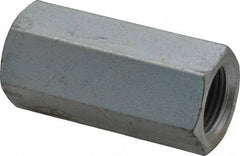 Value Collection - 3/4-16 UNF, 2-1/4" OAL Steel Standard Coupling Nut - Zinc-Plated Finish, 1" Width Across Flats - A1 Tooling